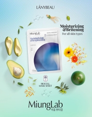 Mặt Nạ Miung Lab Biocell Mask Moisturizing & Brightening (Xanh)