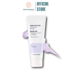 Kem Lót Hiệu Chỉnh Màu Da The Face Shop Air Cotton Makeup Base #02 Lavender 35ml