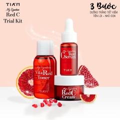 Bộ Dưỡng Da Tiam My Signature Red C Mini (3 EA: Toner/Serum/Cream)