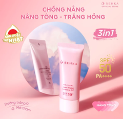 Chống Nắng Dưỡng Sáng Da Nâng Tông Serum Senka 3 In 1 White Beauty Serum In CC