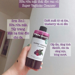 Sữa Rửa Mặt Rau Củ Thải Độc Byvibes Wonder Bath Super Vegitoks Cleanser Purple 300ml