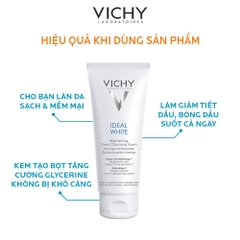 Sữa Rửa Mặt Vichy Ideal White Brightening Deep Whitening Cleansing Foam (100ml) CTY