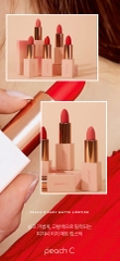 Son Thỏi Peach C Matte Lipstick #Tangerine Red