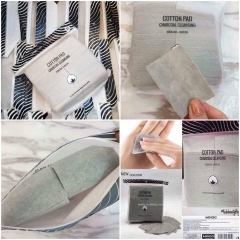 Bông Tẩy Trang Miniso Cotton Pad Charcoal Cleansing 220 pcs