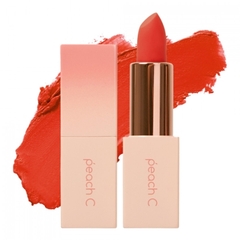 Son Thỏi Peach C Matte Lipstick #Tangerine Red