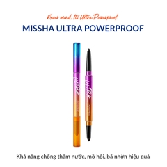 Kẻ Mắt Missha Ultra Powerproof Pencil Eyeliner #Black