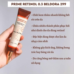 Kem Dưỡng Retinol Xóa Nếp Nhăn Căng Bóng Da Beldora 299 Prime Retinol Activator 0.3 35ml