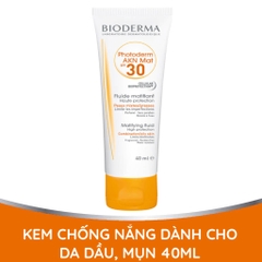 Chống Nắng Bioderma Photoderm AKN Mat SPF 30 40ml 600K SALE 459K