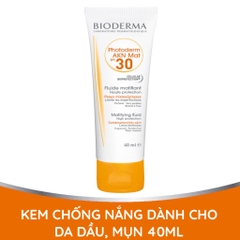 Chống Nắng Bioderma Photoderm AKN Mat SPF 30 40ml 600K SALE 459K