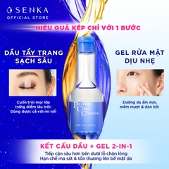 Gel Rửa Mặt Tẩy Trang Senka Perfect Clear Cleanser 2 Trong 1 170ml