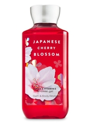 Gel Tắm Bath & Body Works Cherry Blossom Aloe + Vitamin E 236ml
