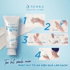 Sữa Rửa Mặt Senka Perfect White Clay [New] (120g)