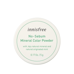 Phấn Phủ Bột Kiềm Dầu Innisfree No-Sebum Mineral Color Powder 5g #2 Green