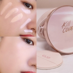 Phấn Nước Clio Kill Cover Glow Fitting Cushion Set (+Refill) SPF 50+ PA++++ #3.5 BO Vanilla