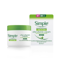 Kem Dưỡng Ẩm Cho Da Ban Đêm Simple Vital Vitamin Night Cream 50Ml