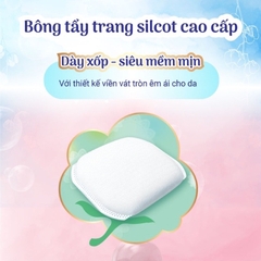 Bông Tẩy Trang Cao Cấp Silcot Premium 10 Miếng/Hộp