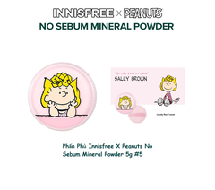 Phấn Phủ Innisfree X Peanuts No Sebum Mineral Powder 5g #5