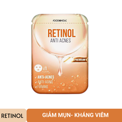 Mặt Nạ Giảm Mụn, Tái Tạo Da Retinol Anti Acnes Foodaholic 23ml