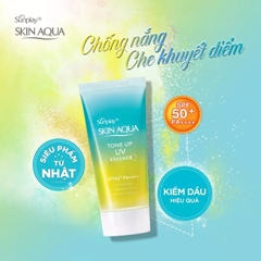 Kem Chống Nắng Skin Aqua Tone Up UV Essence SPF50+ PA++++ Mint Green 80Gr