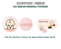 Phấn Phủ Innisfree X Peanuts No Sebum Mineral Powder 5g #3