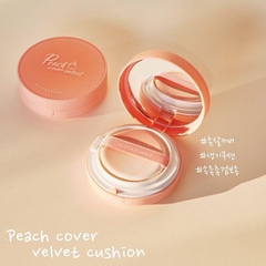 Cushion Black Rouge Peach Cover Velvet No.CP02 (Hộp)