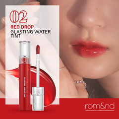 Son Tint Nước Siêu Lì Romand 02 Red Drop Glasting Water Tint 4g