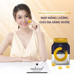 Kẹo Dẻo Làm Đẹp Sáng Da Sakura Glow Whitening Gummies 140g