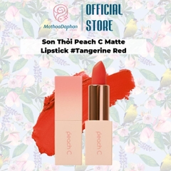 Son Thỏi Peach C Matte Lipstick #Tangerine Red