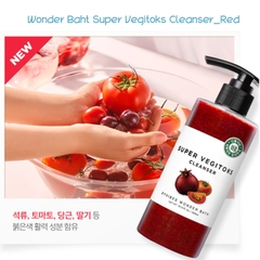Sữa Rửa Mặt Rau Củ Thải Độc Byvibes Wonder Bath Super Vegitoks Cleanser Red (300ml)