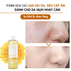 Nước Hoa Hồng Chiết Xuất Hoa Cúc Làm Dịu Da Neogen Real Flower Calendula Toner 300ml