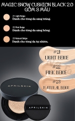 Phấn Nước April Skin Black Magic Snow Cushion #22 Pink Beige (Galaxy Edition)