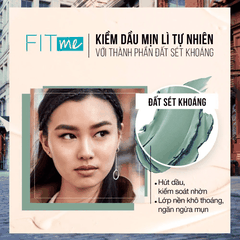 Kem Nền Mịn Nhẹ Kiềm Dầu Chống Nắng Fit Me Maybelline Matte Poreless Foundation 30ml #115