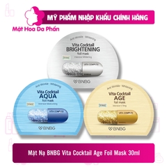 Mặt nạ nâng cơ, chống lão hóa BNBG Vita Cocktail Age Foil Mask #Age 30ml