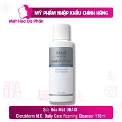 Sữa Rửa Mặt OBAGI Clenziderm M.D. Daily Care Foaming Cleanser 118ml