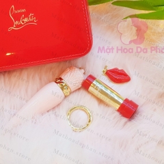 [PHIÊN BẢN GIỚI HẠN 2021] Set Son Christian Louboutin Rouge Silky Satin (1case-1 lõi - 2 charm)