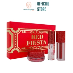 [New Edition] Bộ Son Kem Lì Black Rouge Red Fiesta Edition ( Kèm Nhũ Mắt +Son Bóng)