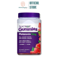 Kẹo Ngủ Ngon Natrol Gummies Melatonin 5mg 180 viên