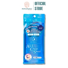 Khăn Giấy Tẩy Trang Senka All Clear Sheet 10 miếng