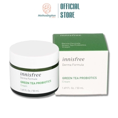 Kem Dưỡng Phục Hồi Da Innisfree Derma Formula Green Tea Probiotics Cream 50ml