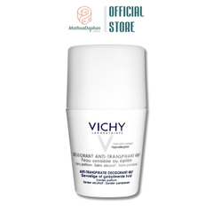 Lăn Khử Mùi Vichy Traitement Anti-Transpirant 48h (Nắp Trắng) 50ml