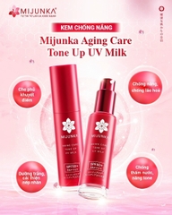 Kem Chống Nắng Mijunka Aging Care Toneup UV Milk SPF50+/PA++++ 30ml