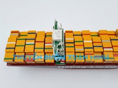 Mô Hình Tàu Chở Hàng Tàu Container HAPAG LLOYD HAMBURG EXPRESS - Gỗ Tự Nhiên - Dài 100cm - Chuẩn xuất khẩu