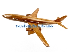 Mô Hình Máy Bay Gỗ AIRBUS A300 Trang Trí | Gỗ Căm Xe tự nhiên | Size Lớn
