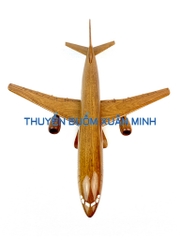 Mô Hình Máy Bay Gỗ AIRBUS A300 Trang Trí | Gỗ Căm Xe tự nhiên | Size Lớn