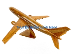 Mô Hình Máy Bay Gỗ AIRBUS A300 Trang Trí | Gỗ Căm Xe tự nhiên | Size Lớn
