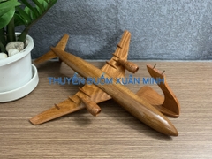 Mô Hình Máy Bay Gỗ AIRBUS A300 Trang Trí | Gỗ Căm Xe tự nhiên | Size Lớn