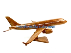 Mô Hình Máy Bay Gỗ AIRBUS A320 Trang Trí | Gỗ Căm Xe tự nhiên | Size Lớn
