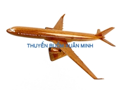Mô Hình Máy Bay Gỗ AIRBUS A330 Trang Trí | Gỗ Căm Xe tự nhiên | Size Lớn