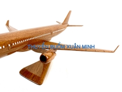Mô Hình Máy Bay Gỗ AIRBUS A330 Trang Trí | Gỗ Căm Xe tự nhiên | Size Lớn