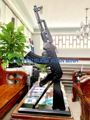 Mô Hình Súng Trường AK47 (Sơn Đen) Tỷ Lệ 1:1 | Gỗ Căm Xe | Dài 87cm